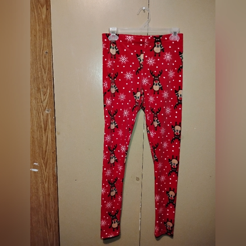 2 Pairs Of Christmas Junior Medium Leggings